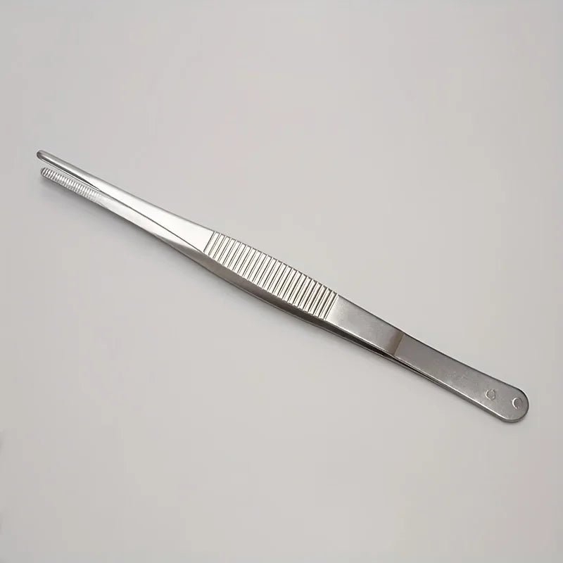 Precision stainless steel tweezers, 2-piece set, suitable for handicrafts, artworks and laboratory work - durable and reliable